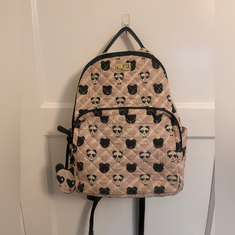 Luv Betsey Quilted Panda Backpack